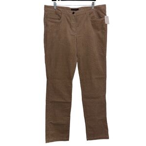 346 Brooks Brothers Natalie Fit Tan Corduroy Pants